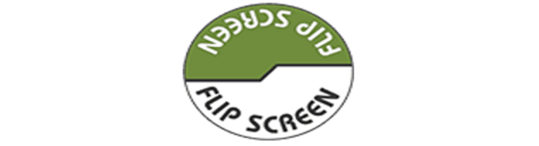 Flip screen logo